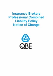 ARCHIVED - NJBL011021 Insurance Brokers Professional Combined Liability Notice of Change