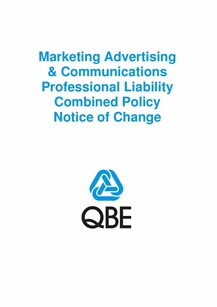 ARCHIVED - NJME011021 Marketing Advertising & Communications Professional Liability Combined Notice of Change