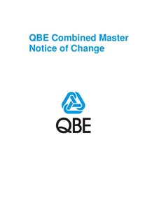 ARCHIVED - QFFF051015 QBE Combined Master Notice of Change (PDF 254Kb)