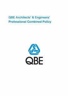 ARCHIVE - PJAS040515 QBE Architects' and Engineers' Professional Combined Liability