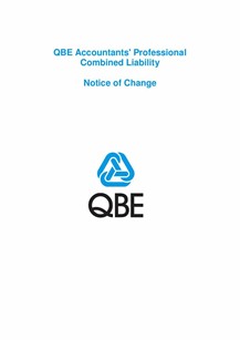 ARCHIVE - NJPB120816 QBE Accountants' Professional Combined Liability - Notice of Change