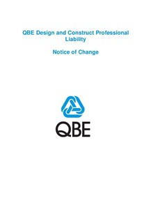 ARCHIVED - NJPE120816 QBE Design and Construct Professional Liability Notice of Change