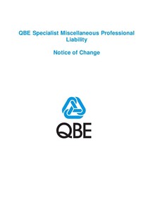 ARCHIVED - NJPJ120816 QBE Specialist Miscellaneous Notice of Change