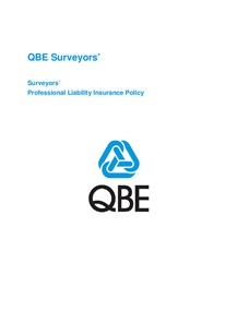 ARCHIVE - JPL030913 QBE Surveyors' Professional Liability Policy