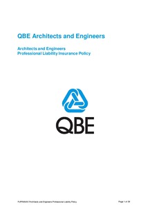 ARCHIVED - PJPR050517 QBE Architects' and Engineers' Professional Liability Policy