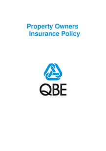 ARCHIVED - PPOF110622 Property Owners Insurance Policy