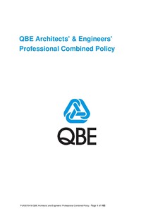 ARCHIVED - (PJAS080418) QBE Architects and Engineers Professional Combined Liability Policy