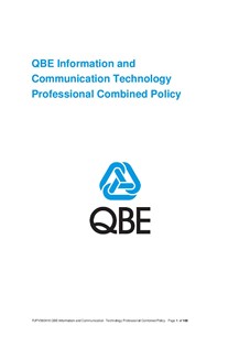 ARCHIVED - PJPV080418 QBE Information Communication Technology Professional Combined Liability Policy