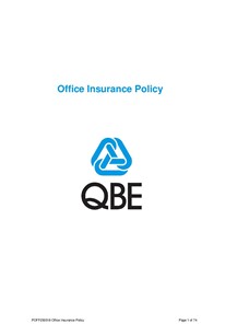 ARCHIVED - POFF250518 Office Insurance Policy