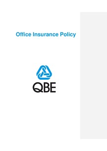 ARCHIVED - OFP250518 Office Insurance Policy