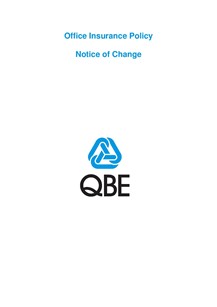 ARCHIVED - NOFF250518 Office Insurance Policy Notice of Change