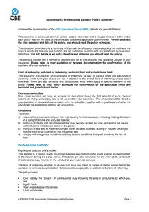 ARCHIVED - KJPP050517 Accountants Professional Liability Summary