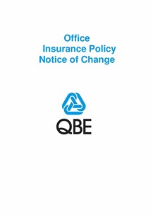 ARCHIVED - NOFP010119 Office Insurance Policy  Notice of Change