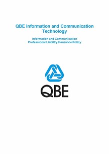 ARCHIVED - PJPW060819 QBE Information Communication Technology Professional Liability Policy