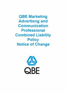 ARCHIVED - NJME090819 QBE Marketing Advertisng and Comm Professional Combined Liability Policy   Notice of Change