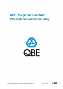 ARCHIVED - PJDD090819 QBE Design and Construct Professional Combined Liability Policy
