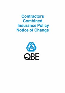 ARCHIVED - NCPP060121 Contractors Combined Insurance Policy Notice of Change
