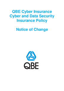 NCYS020123 QBE Cyber Insurance Policy Notice of Change 