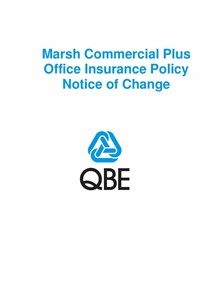 NJELOF061120 Marsh Commercial Plus Office Insurance Notice of Change