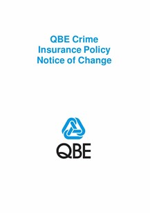 NCRS060321 QBE Crime Insurance Notice of Change