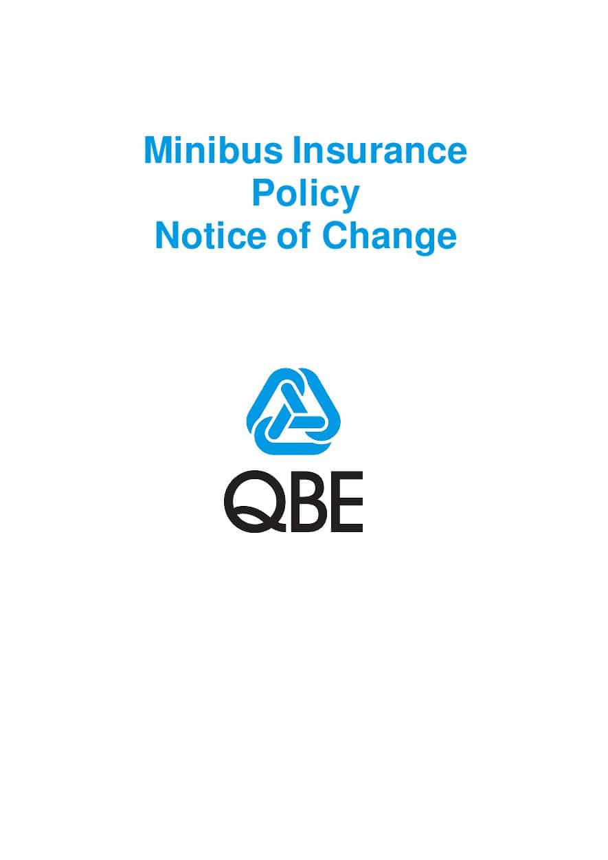 NMBP010221 Minibus Plus Insurance - Notice of Change