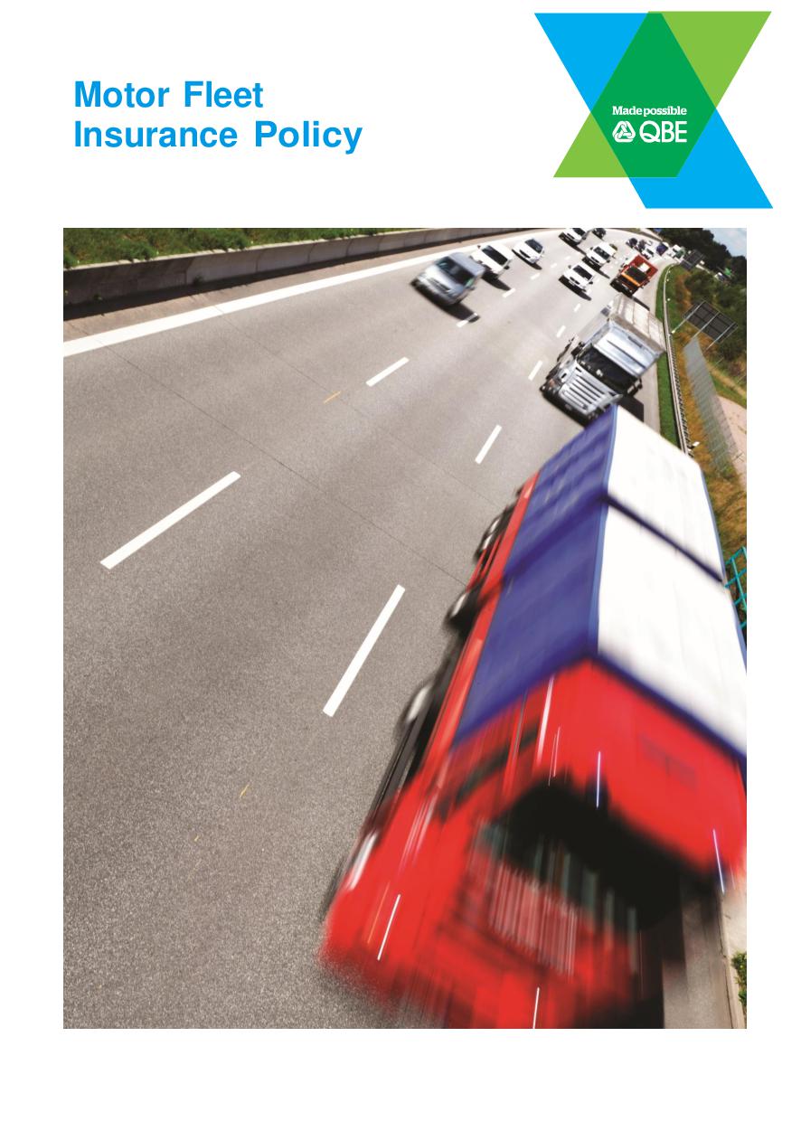 PFLT010121 Motor Fleet Insurance Policy