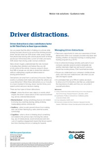 Driver Distractions