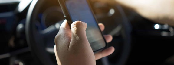 Hero Text Whilst Driving
