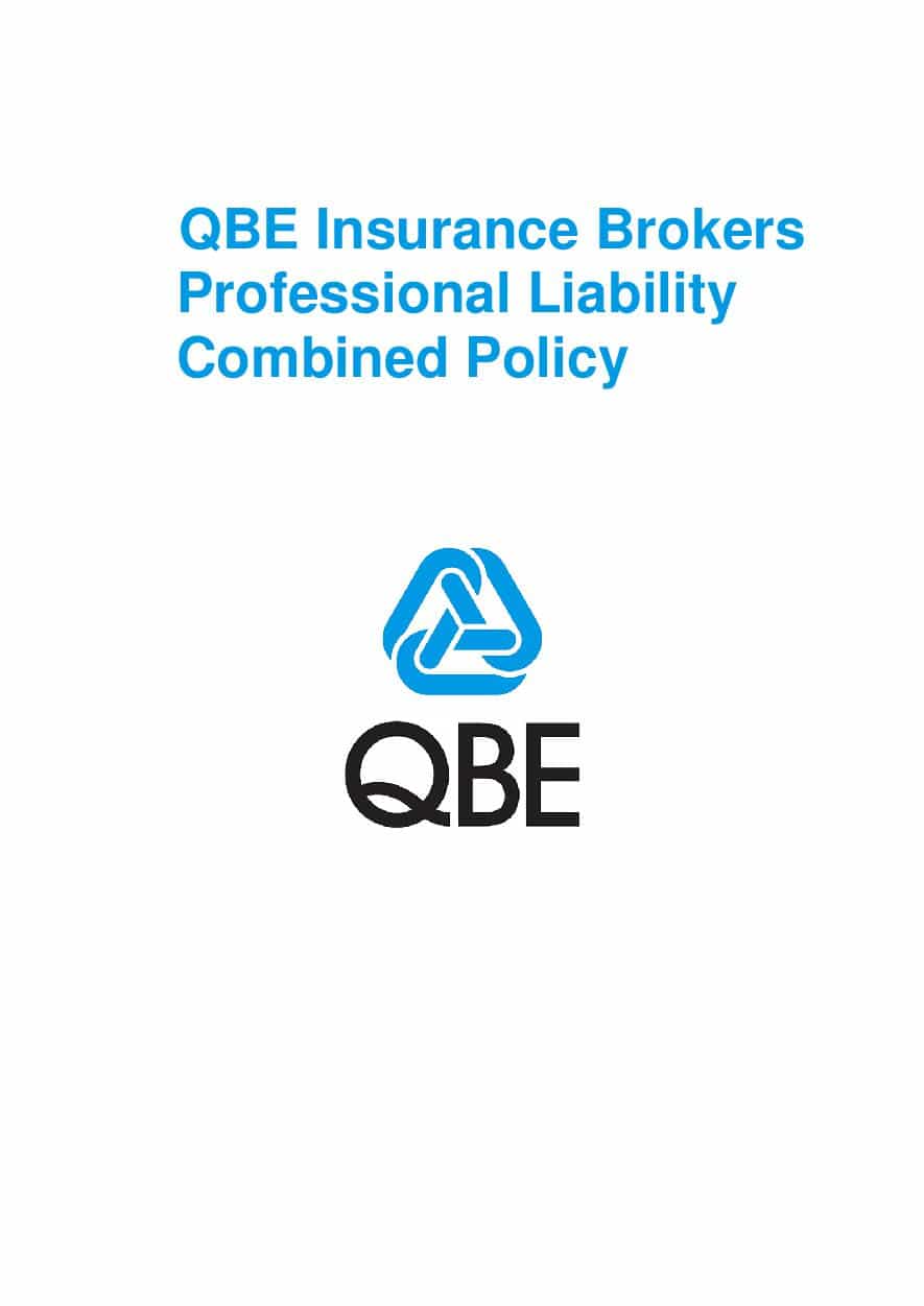 PJBL011021 QBE Insurance Brokers Professional Liability Combined Policy 
