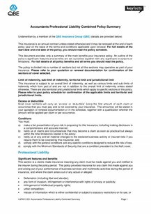 KJPA011021 Accountants Professional Liability Combined Summary