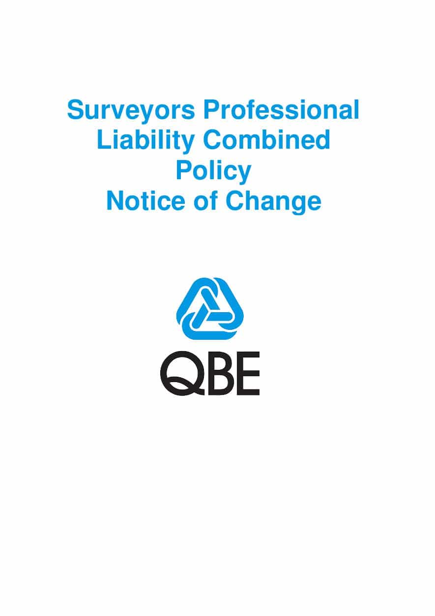 NJCS011021 Surveyors Professional Liability Combined Notice of Change