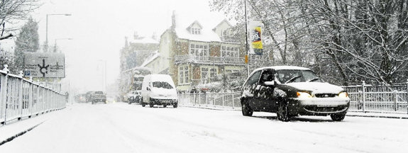 Hero Traffic In Snow