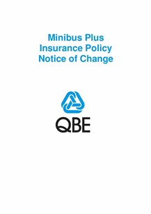 NMBP011221 Minibus Plus Insurance - Notice of Change