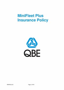 Minifleet Plus Policy Wording PMFP011221