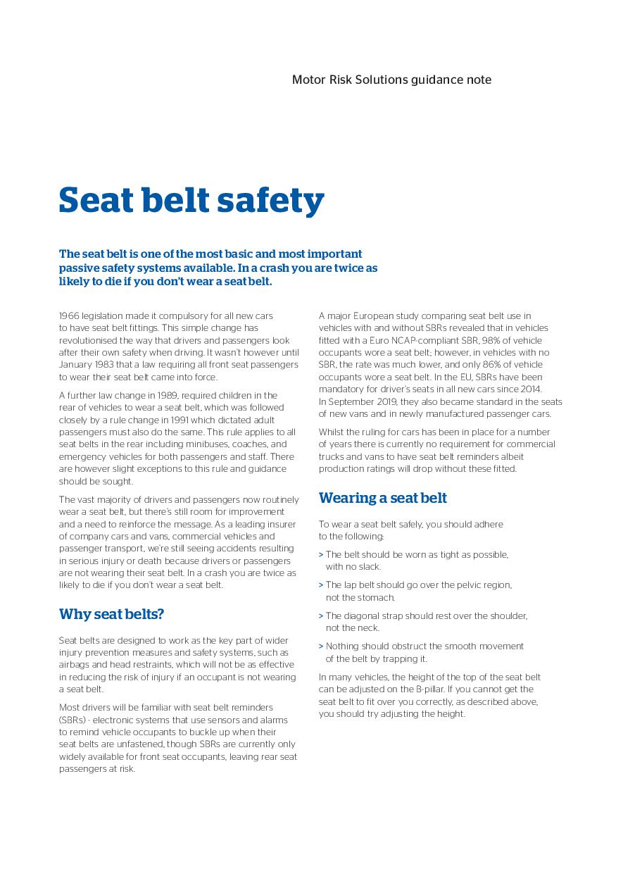 Seatbet Safety