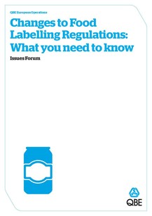 QBE Issues Forum - Food Labelling (PDF 2.7Mb) 