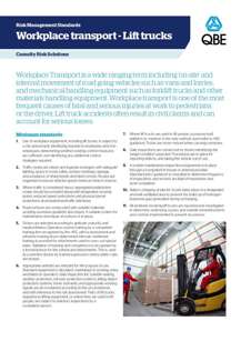 Workplace Transport - Lift Trucks