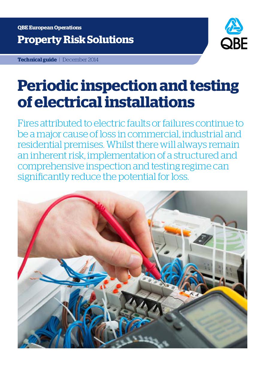 Periodic Inspection and Testing of Electrical Installation (PDF 297Kb) 