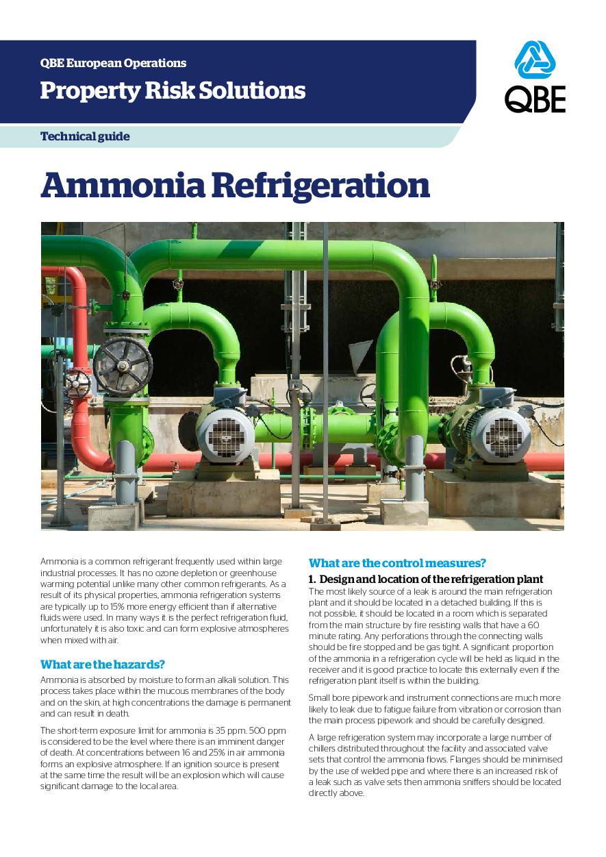 Ammonia Refrigeration (PDF 172Kb) 