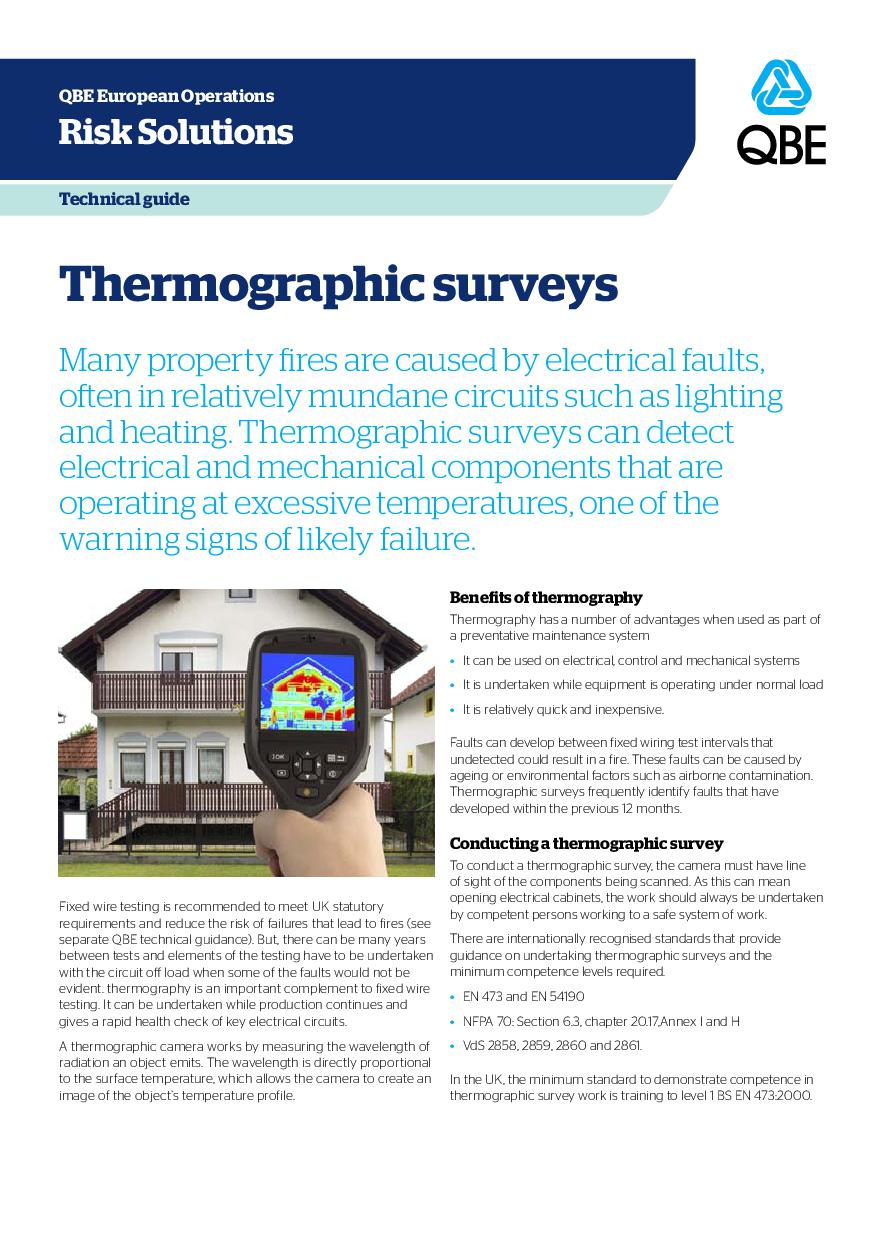 Thermographic surveys QBE European Operations
