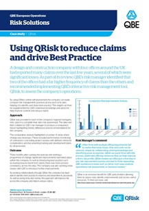 Using QRisk to reduce claims and drive best practice (PDF 549Kb) 