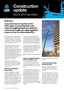 Construction Newsletter - March 2012 (PDF 344Kb) 