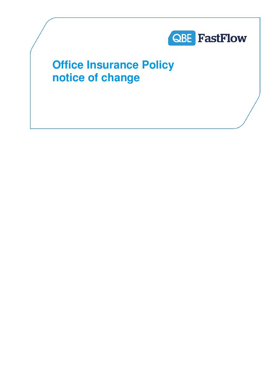 ARCHIVE - Office Insurance Notice of change