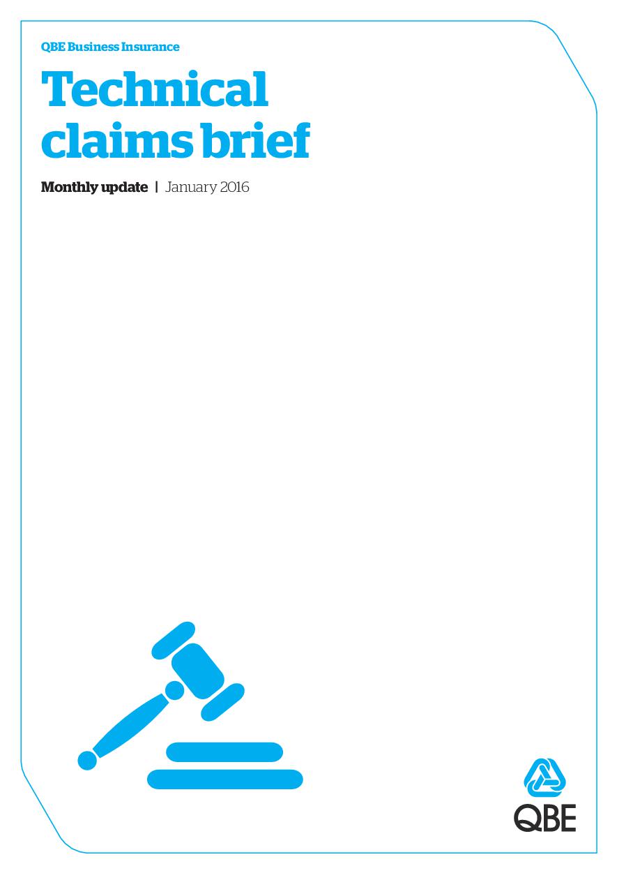 Technical Claims Brief - January 2016 (PDF 5.2Mb) 