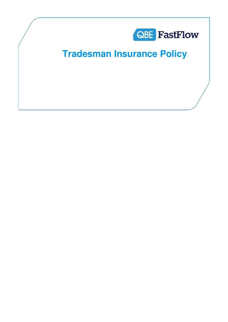 PTRA120816 Fastflow Tradesman Insurance Policy (Imarket) (PDF 721Kb)