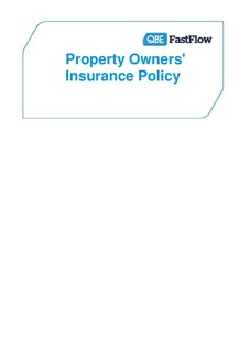 ARCHIVE - PPOF010914 FastFlow Property Owners Policy Wording