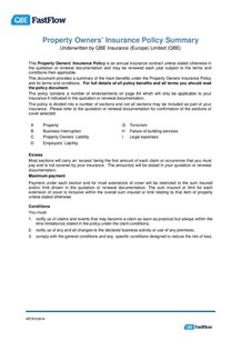 ARCHIVE - KPOF010914 FastFlow Property Owners Policy summary
