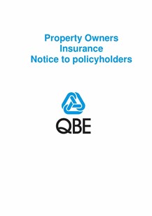 Property Owners Notice to Policyholders (PDF 143Kb)