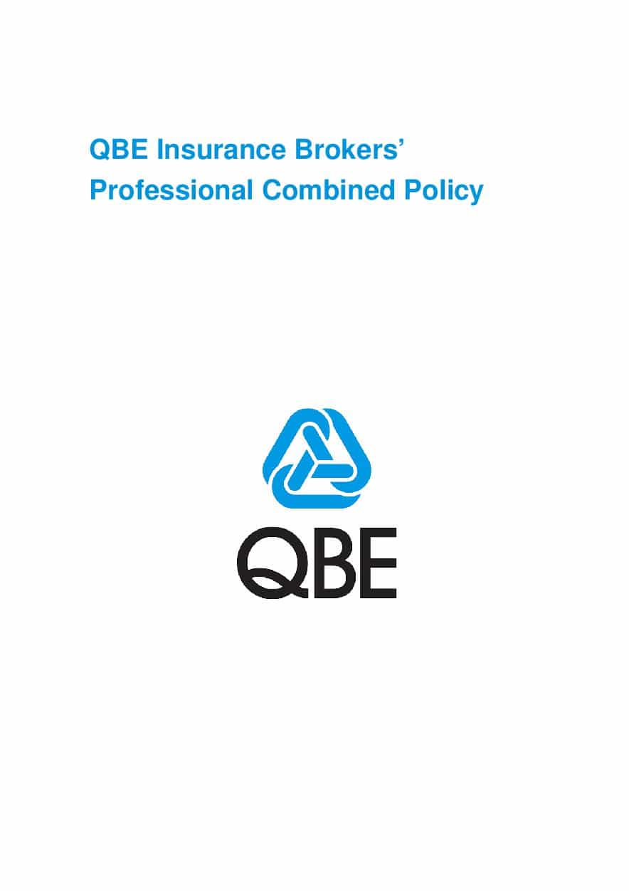 ARCHIVE - PJBL030913 QBE Insurance Brokers' Professional Combined Policy