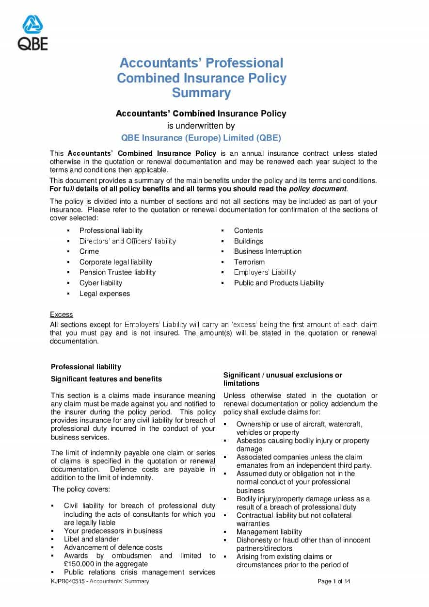 ARCHIVE - KJPB040515 Accountants' Professional Combined Summary